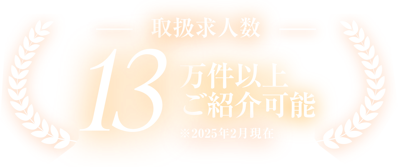 取り扱い求人数12万件以上ご紹介可能