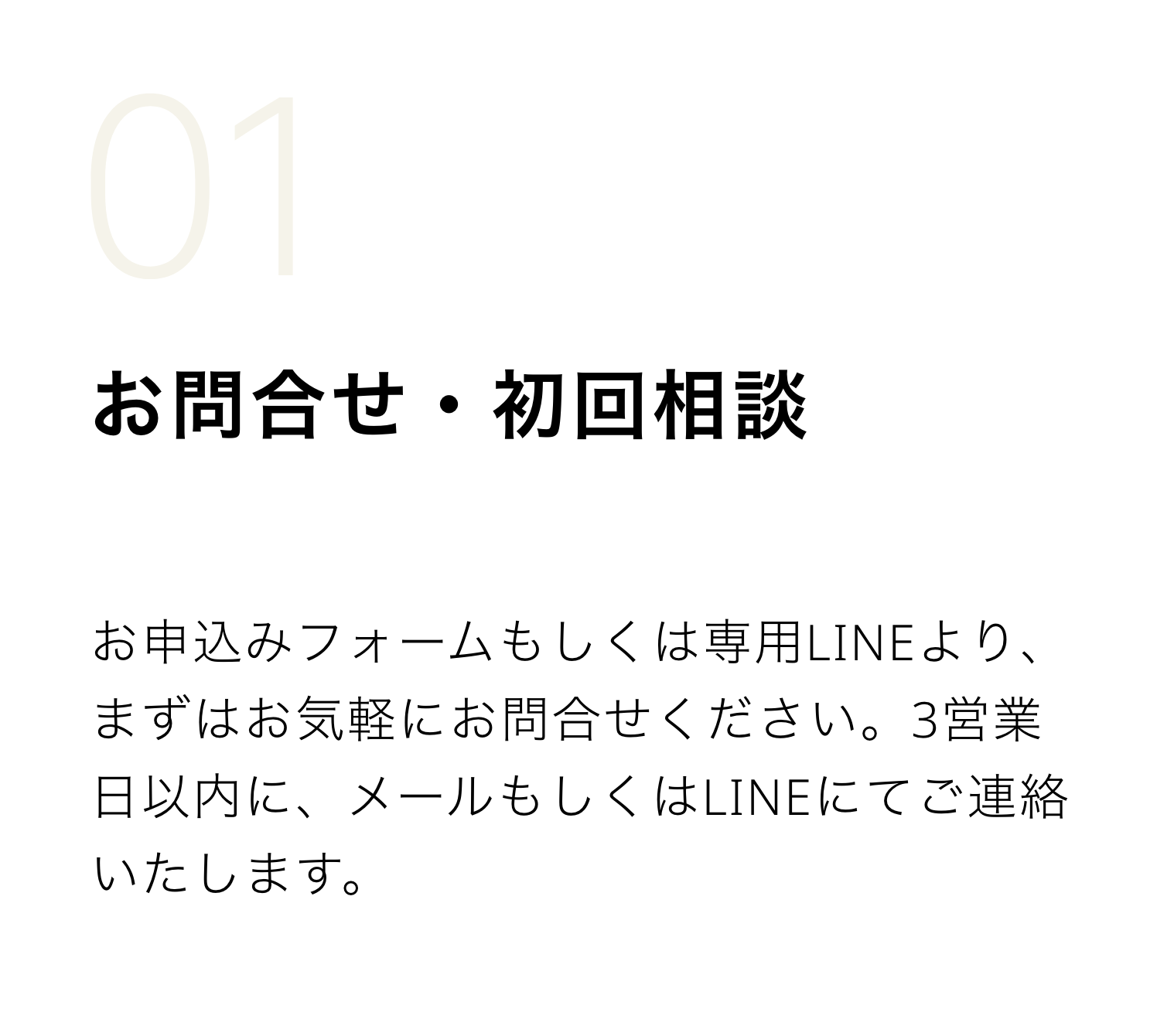 お問合せ・初回相談